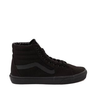 Vans Sk8-Hi Skate Shoe - Black Monochrome youth 2.5